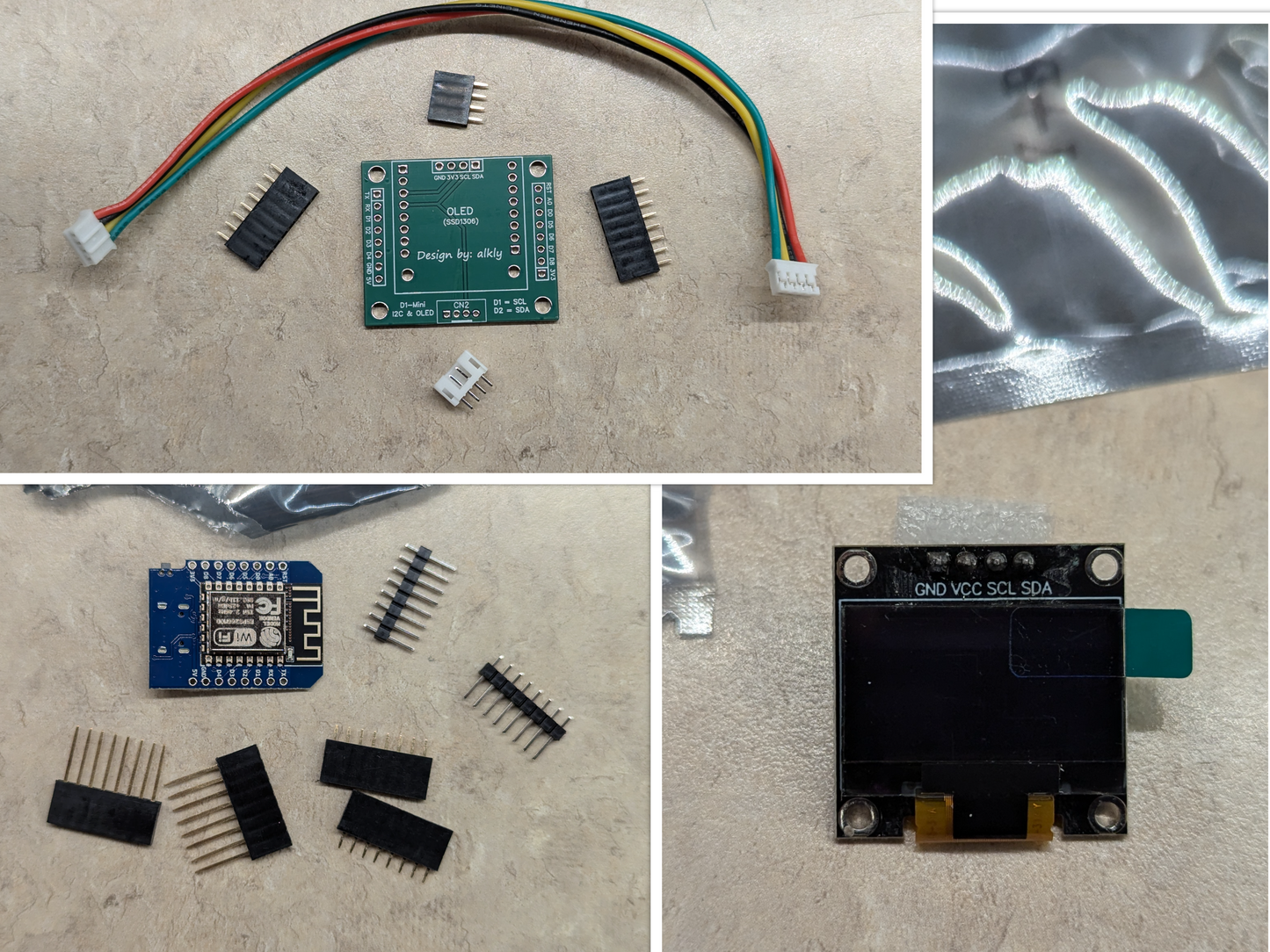 D1-Mini OLED Kit for Breakout Boards