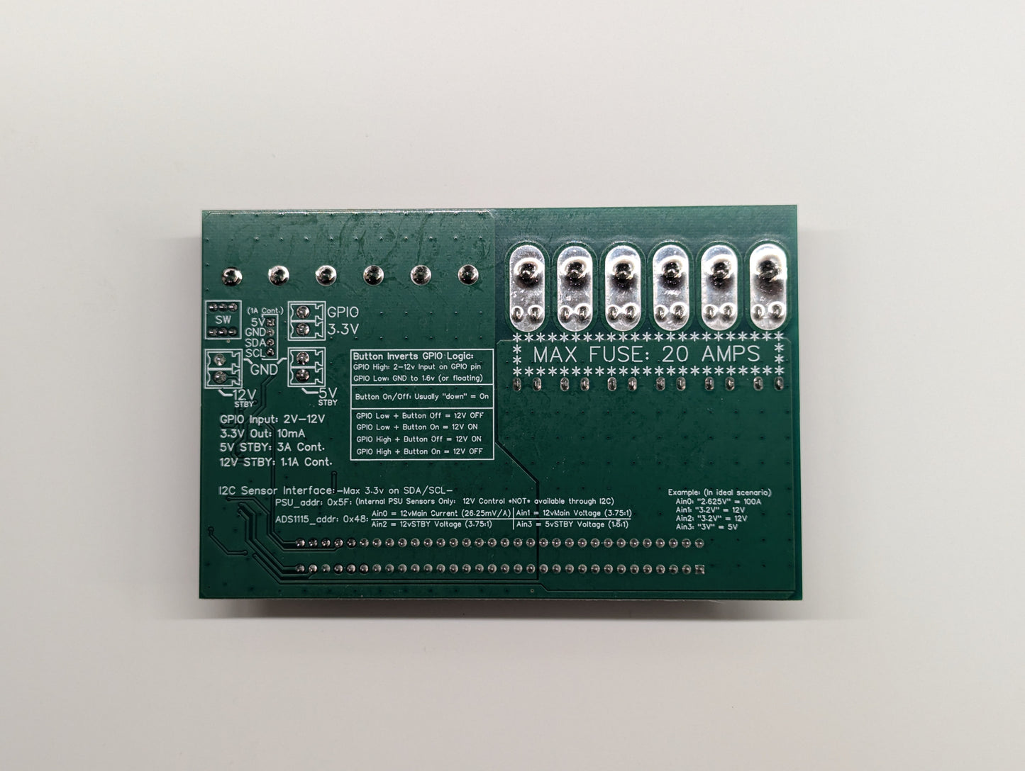 HP Server PSU Breakout Board, v2.1